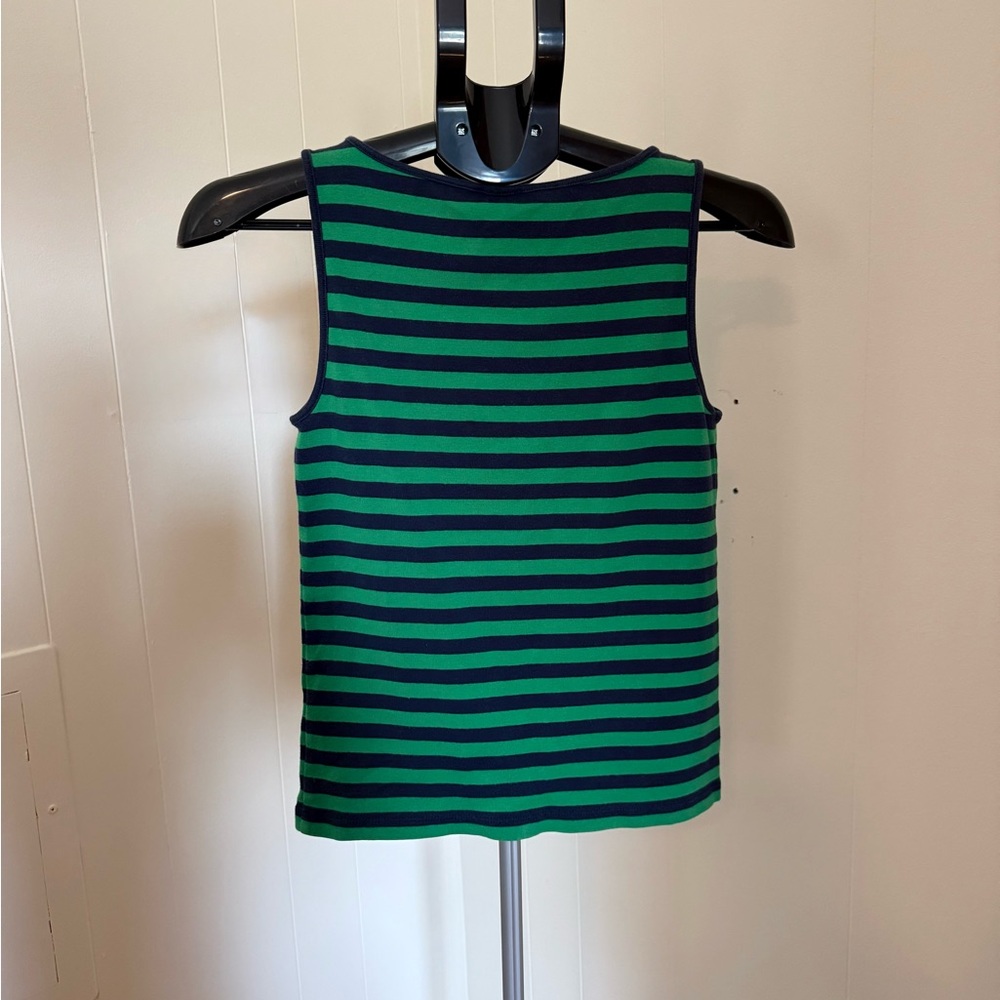 Jcrew striped boatneck tank, size small